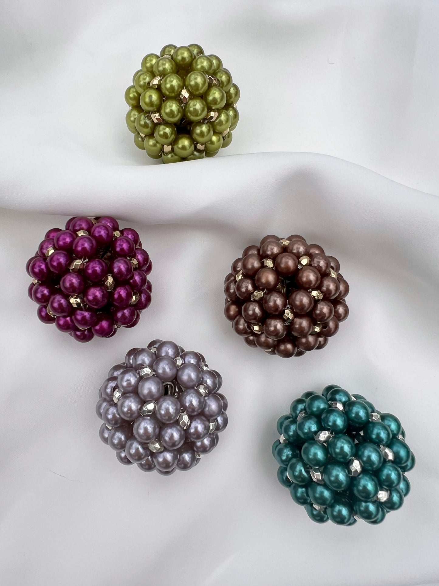 Modern Pearl Orb Ornaments