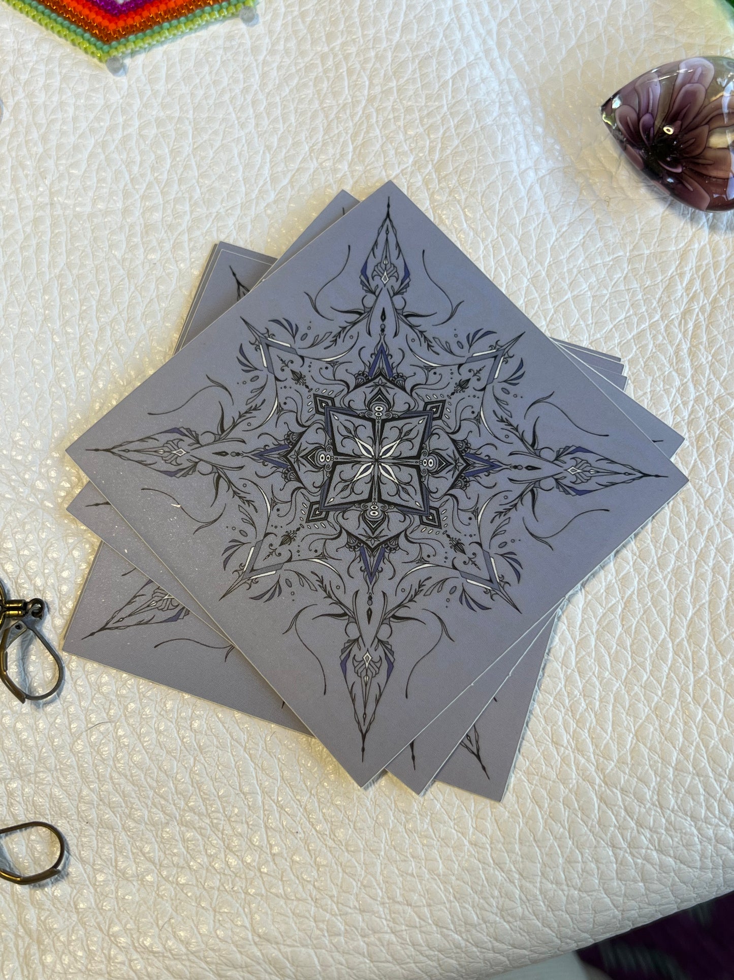 hand drawn mandala sticker designs by Hart + Spade