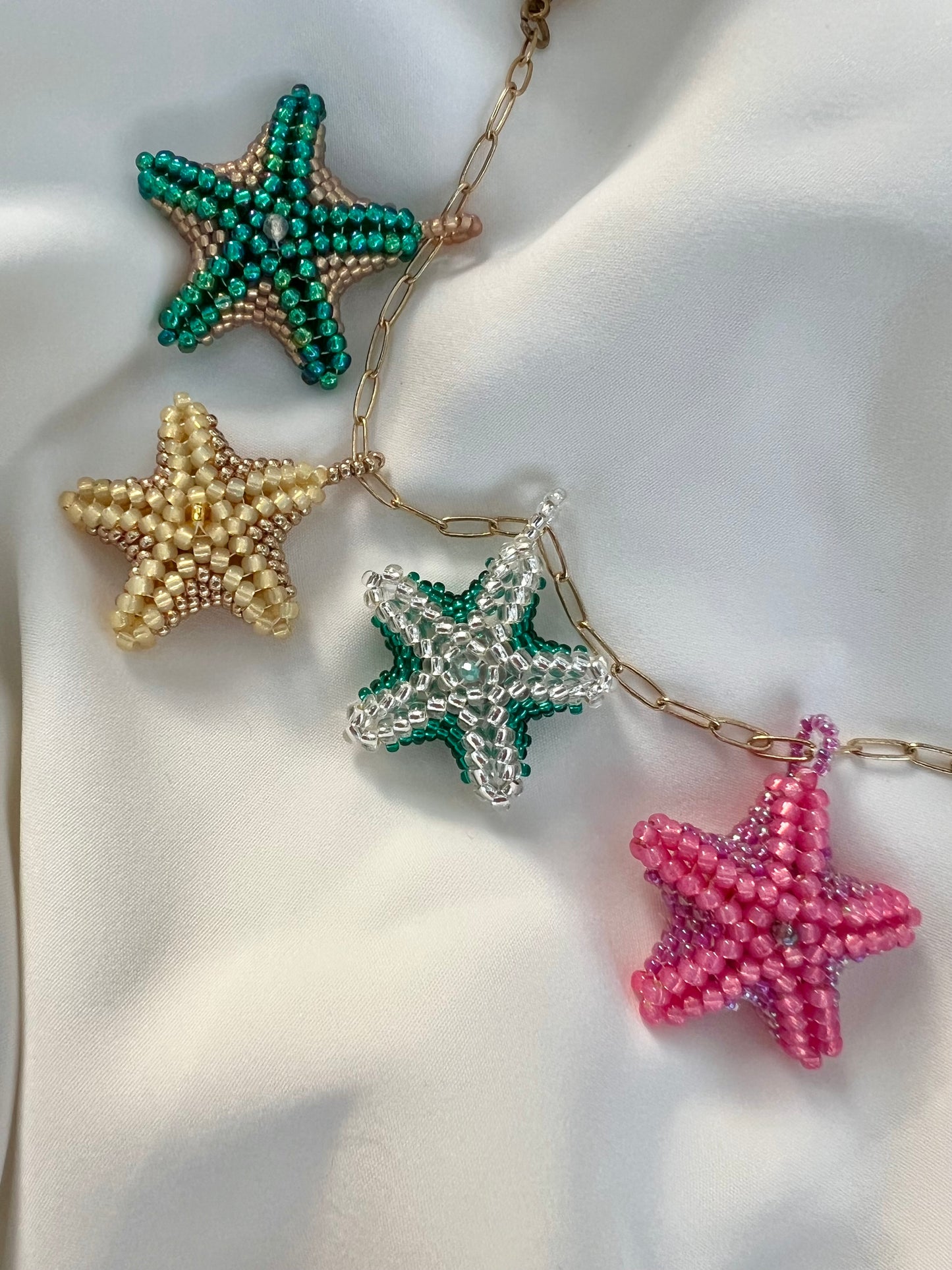Glass Starfish Pendants