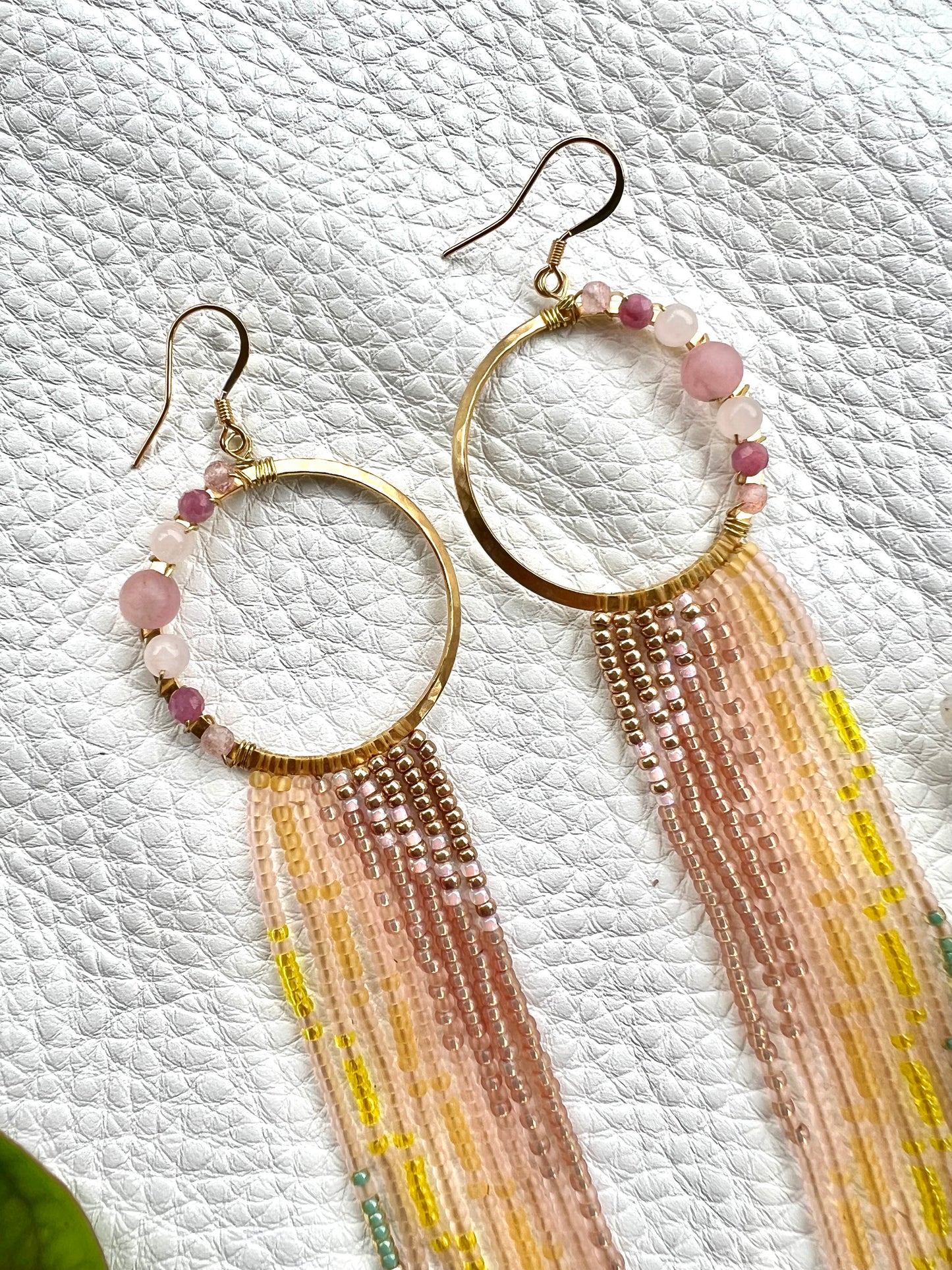 Cherry Blossom Fringe Earrings