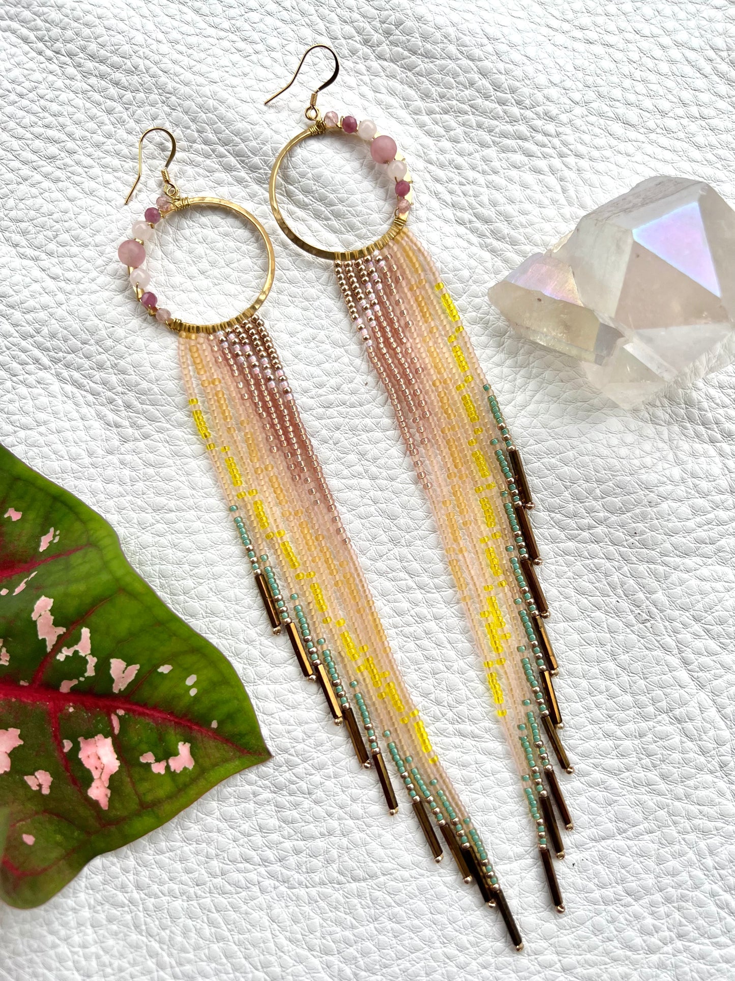 Cherry Blossom Fringe Earrings