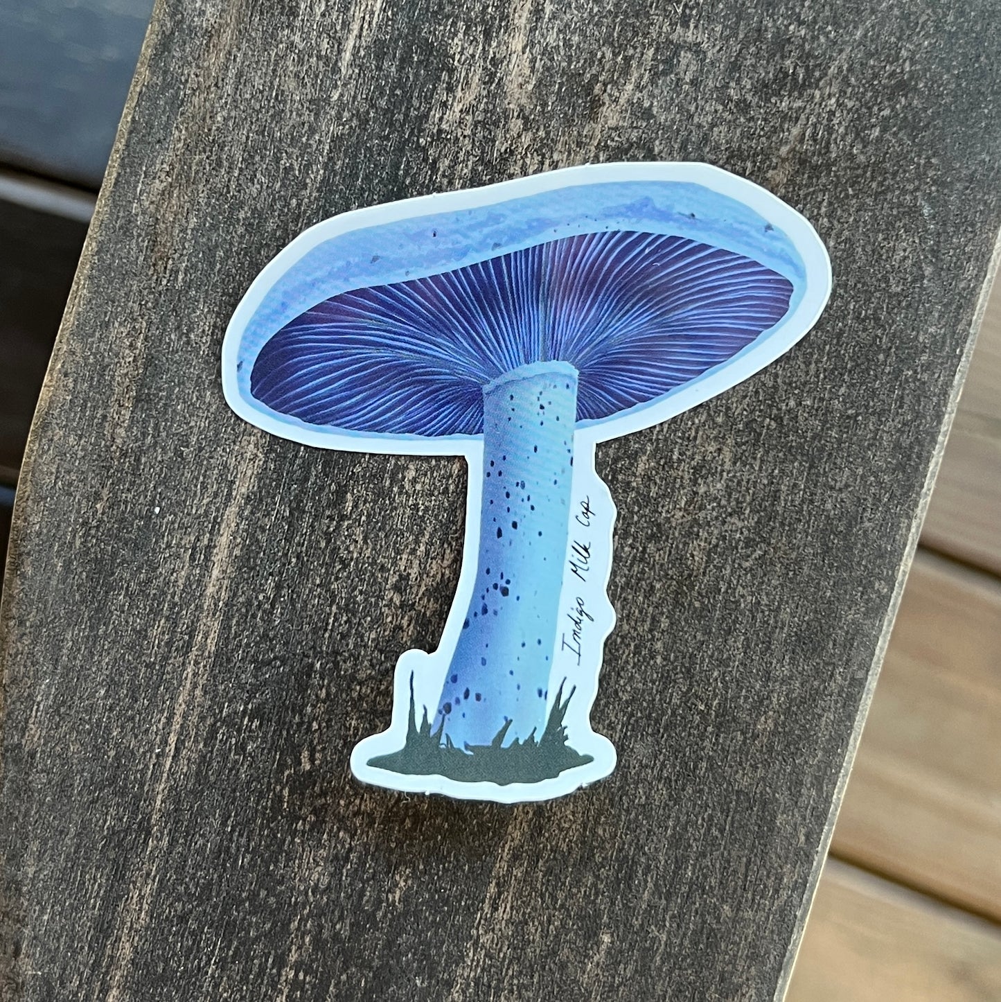 Indigo Milk Cap Sticker