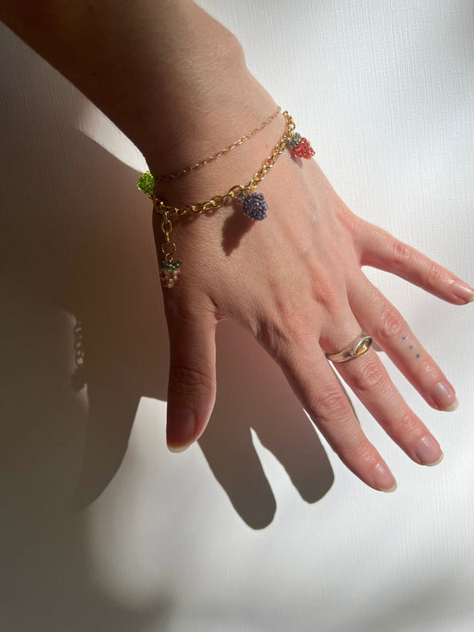 Fruit Charm Bracelet