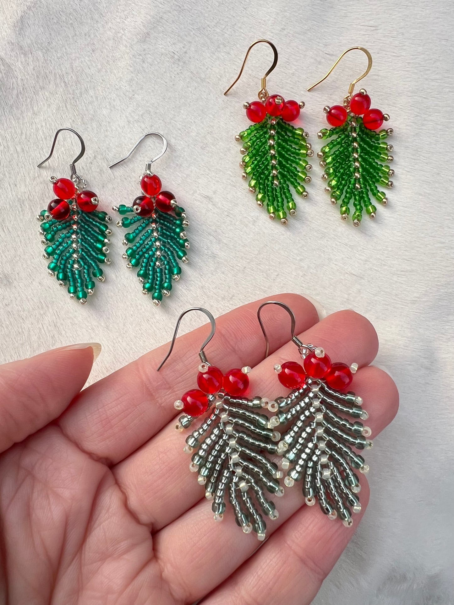 Winterberry Glass Earrings
