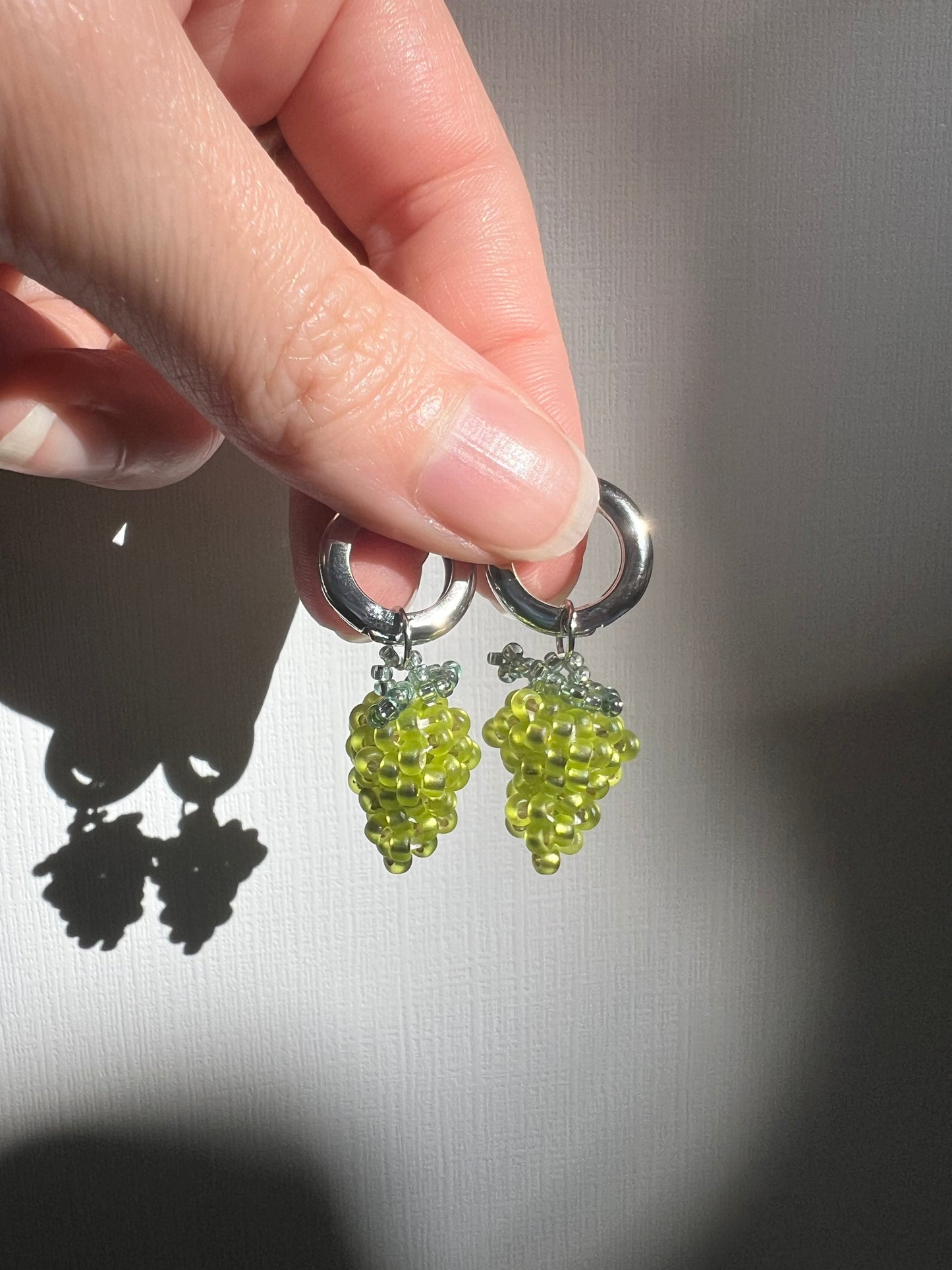 Grape Huggie Earrings