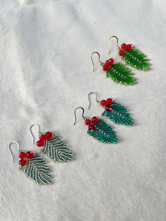 Winterberry Glass Earrings