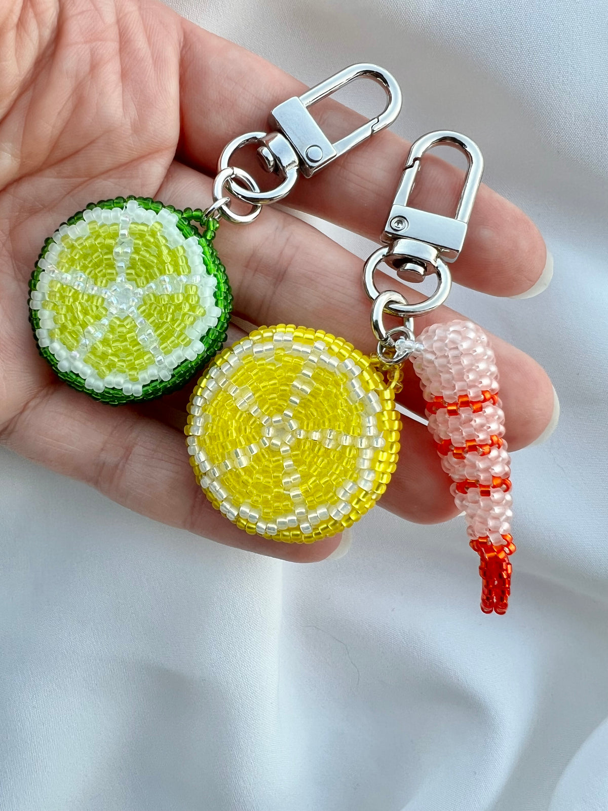 Citrus Slice Keychains