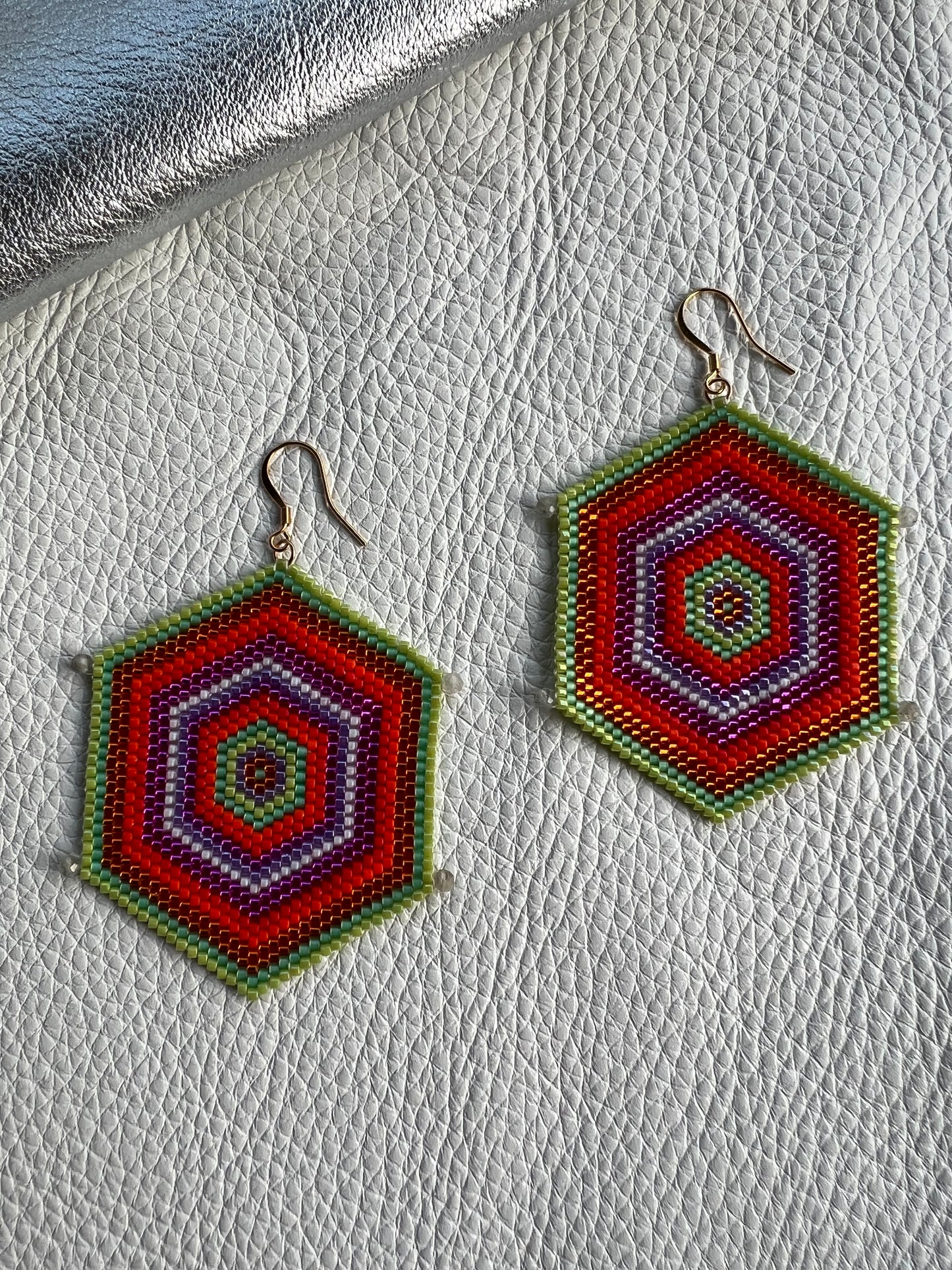 XL Geometric Earrings Bright