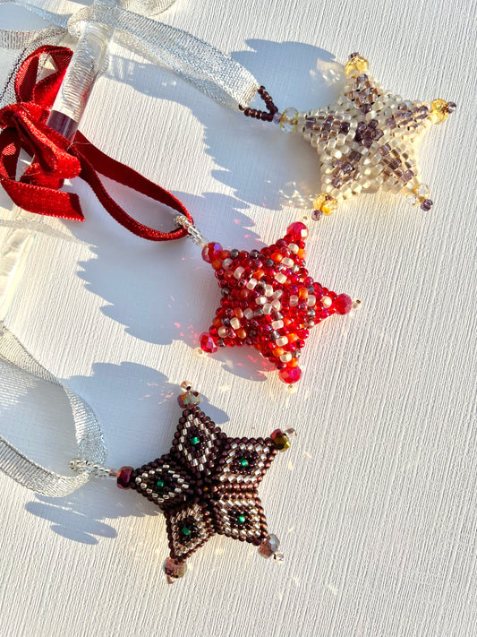 Celestial Shimmer Star Ornaments