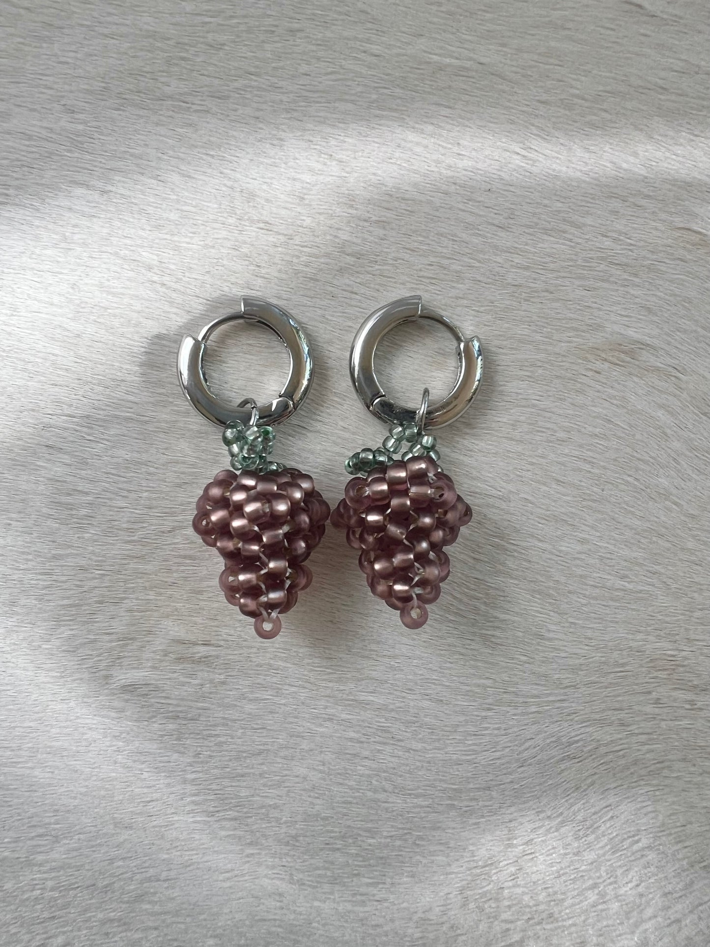 Grape Huggie Earrings