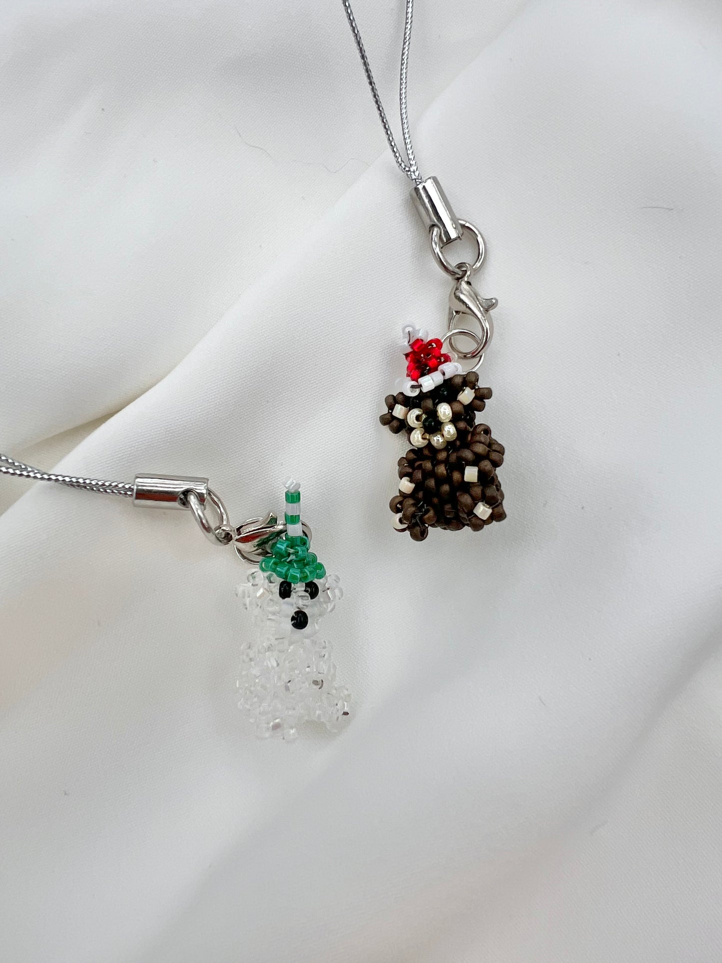 Beaded Holiday Bear Charms