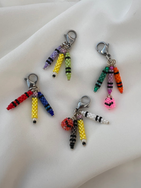 Crayon and Pencil Charms
