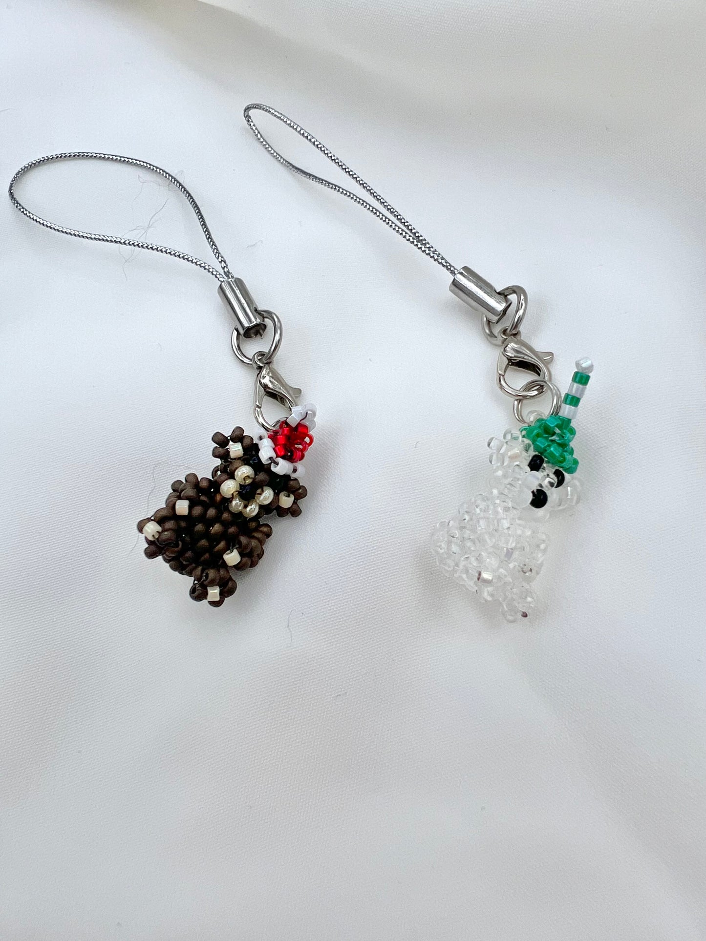 Beaded Holiday Bear Charms