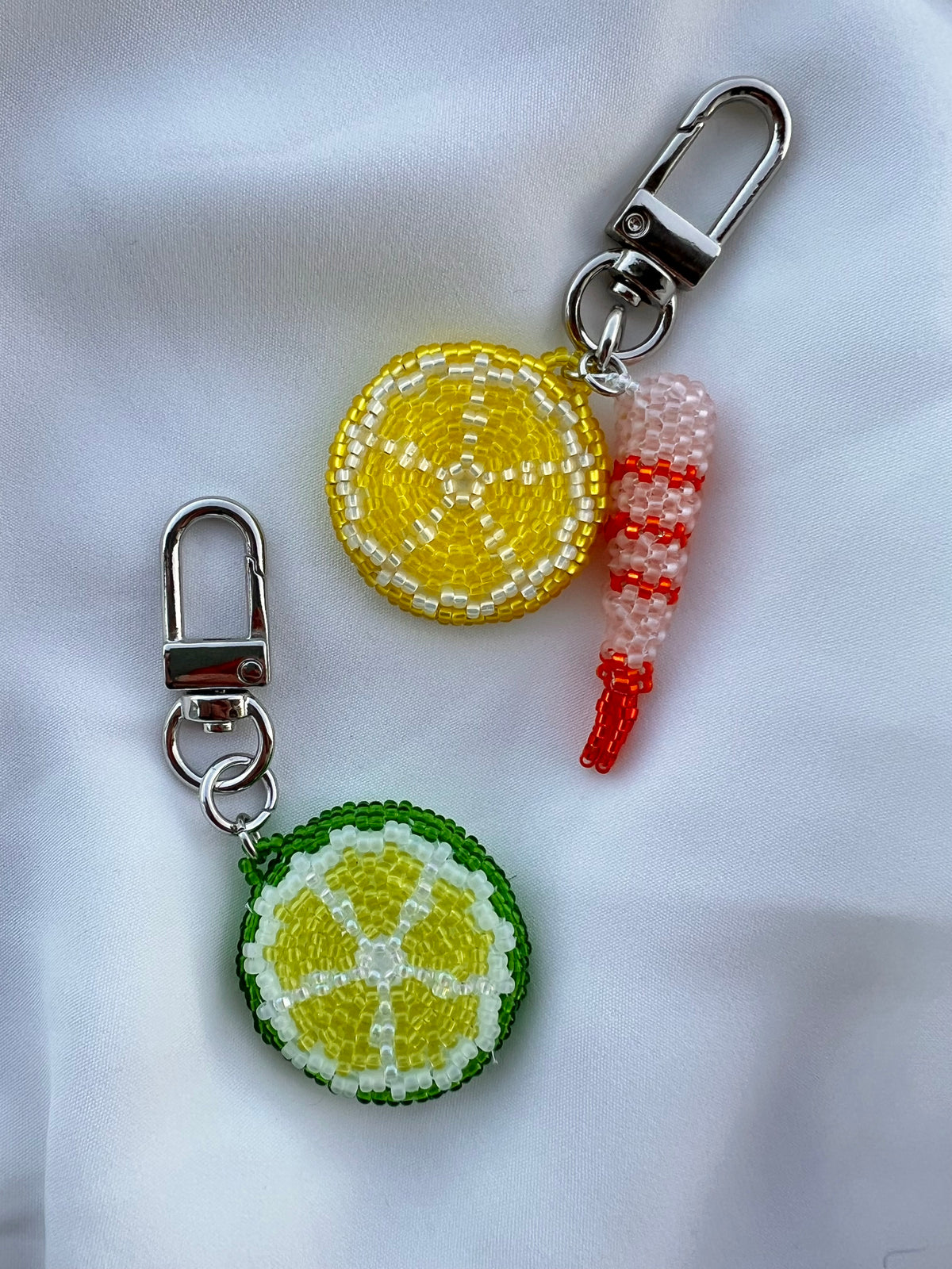 Citrus Slice Keychains
