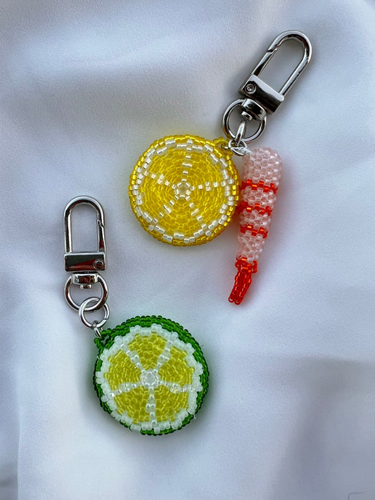 Citrus Slice Keychains