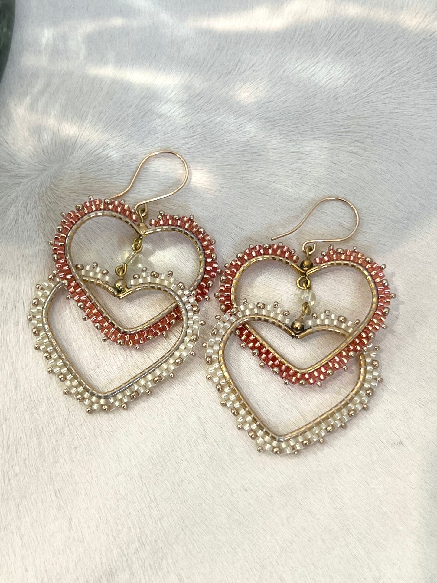 Two Hearts Earrings