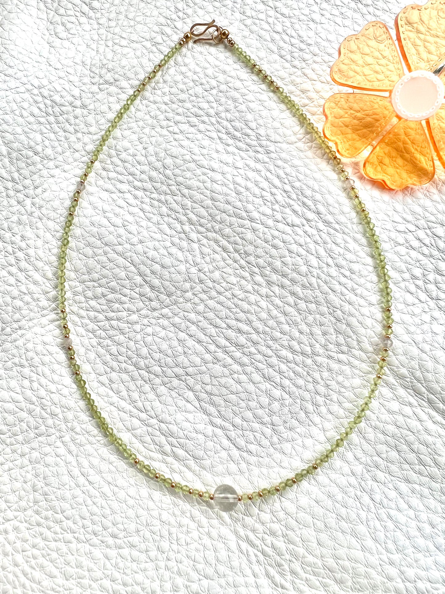 Dainty Peridot Necklace