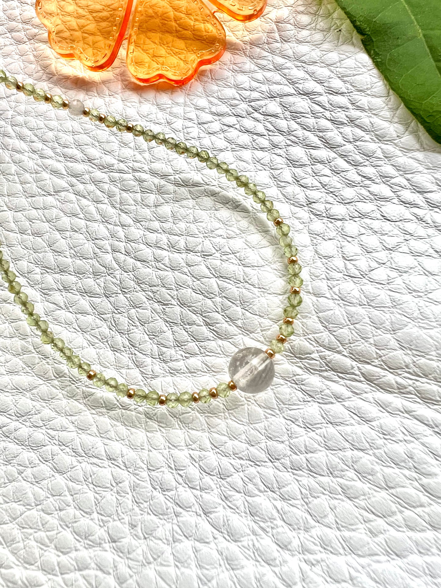 Dainty Peridot Necklace