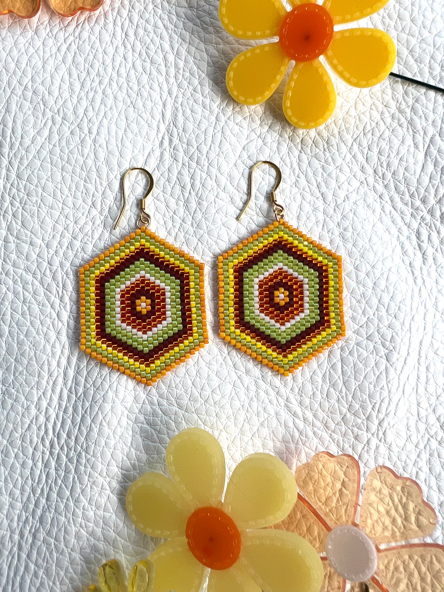 Mini Hexagons Earrings