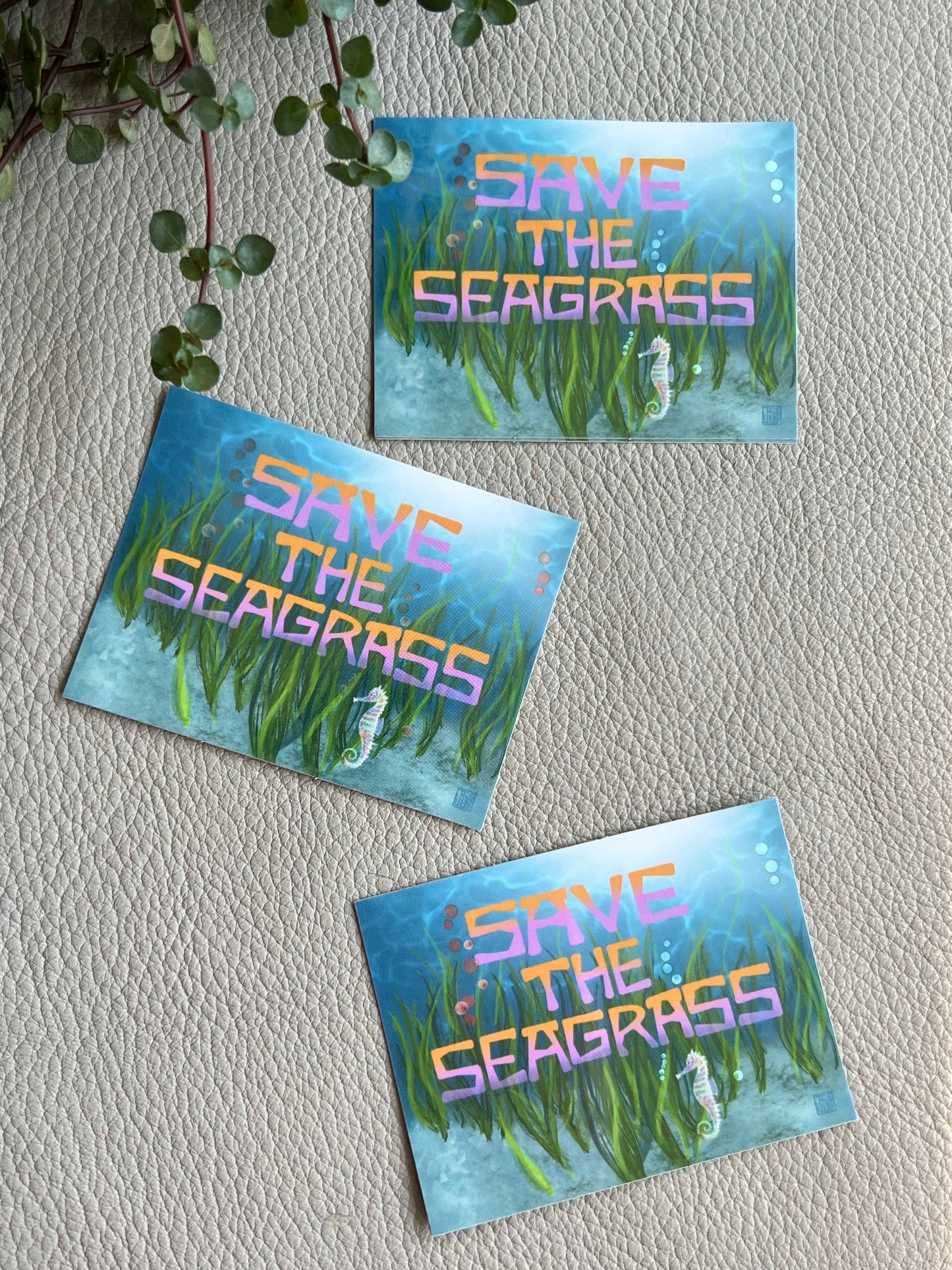 Save the Seagrass Sticker