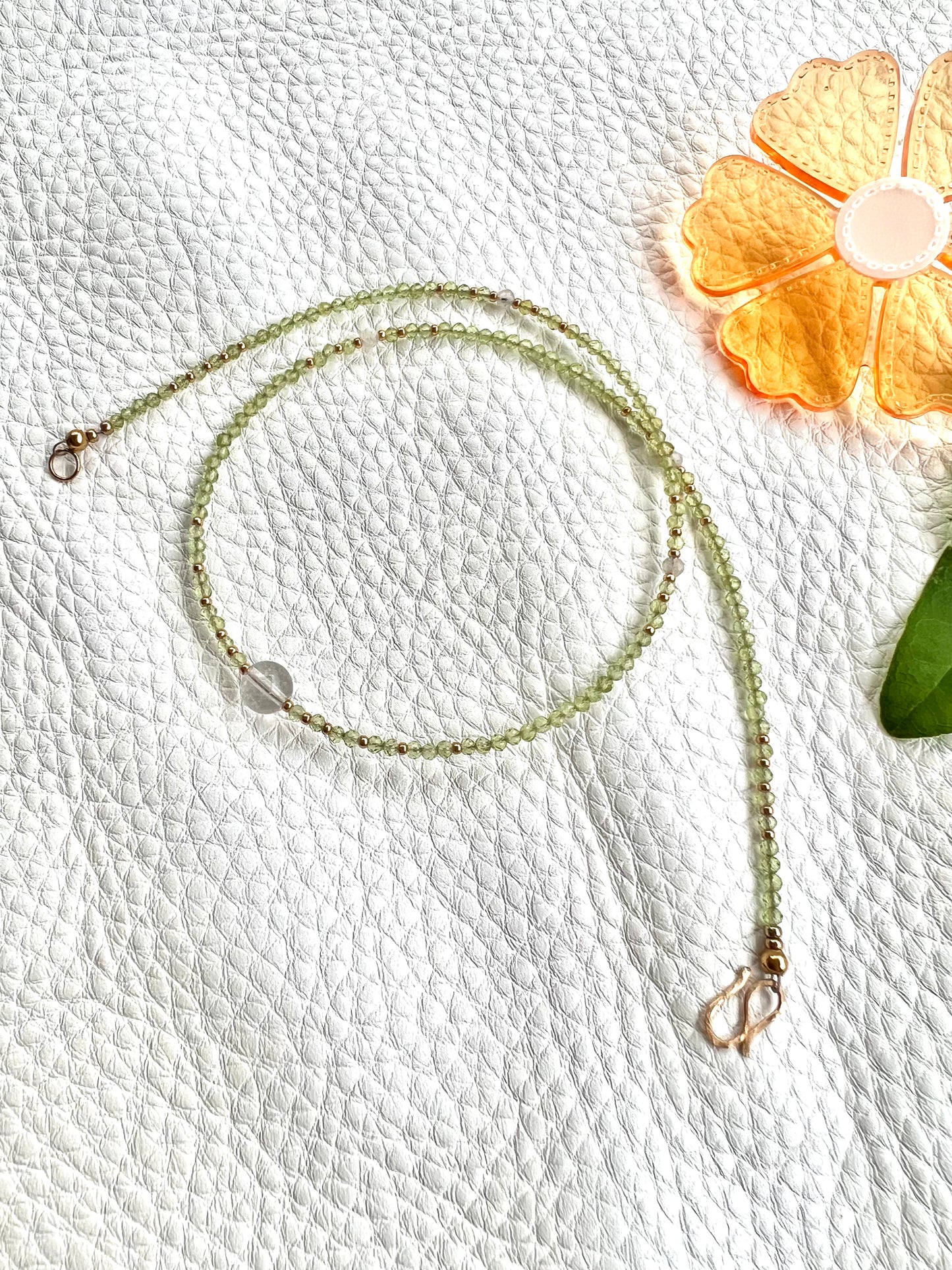 Dainty Peridot Necklace