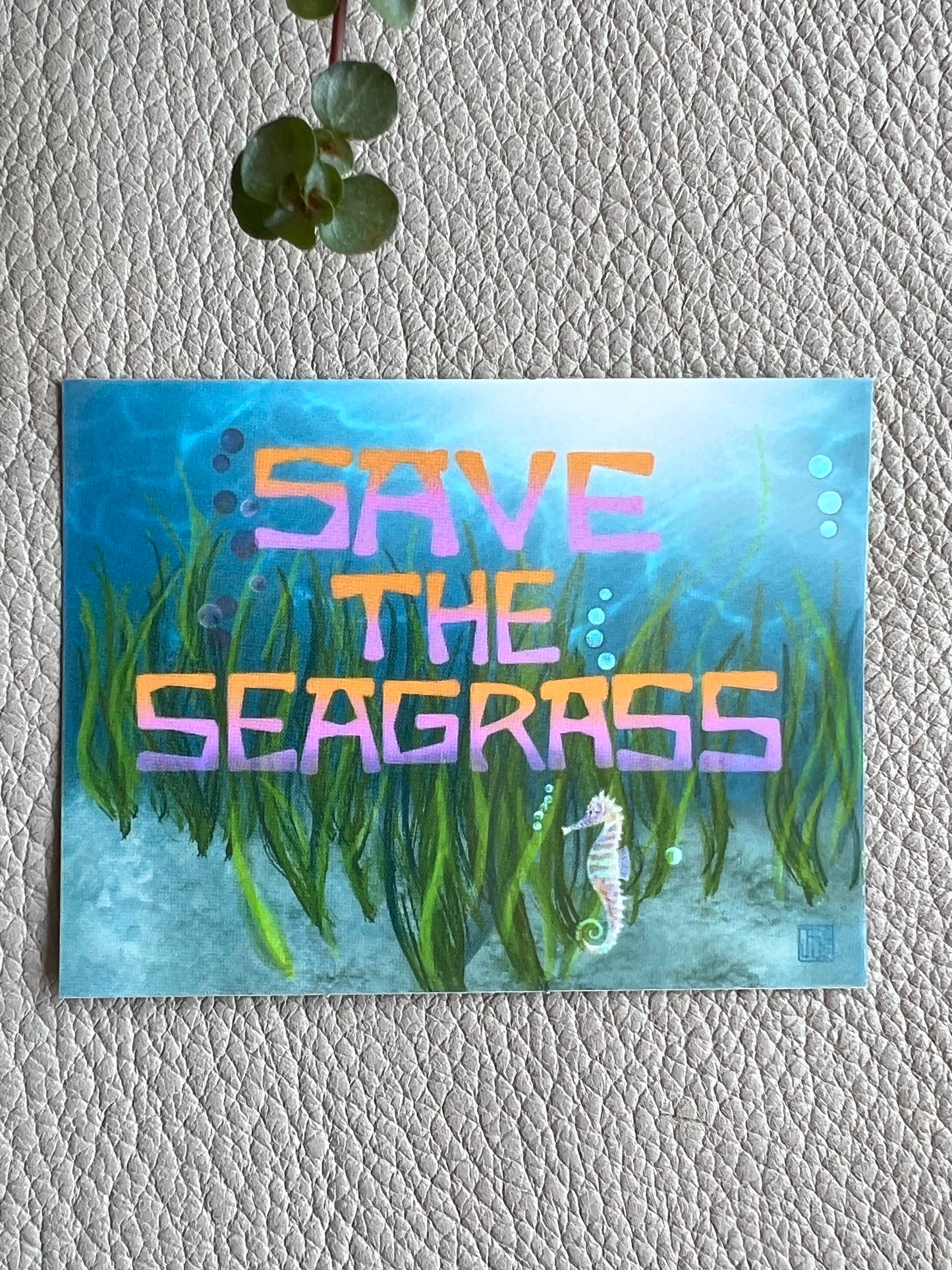 Save the Seagrass Sticker