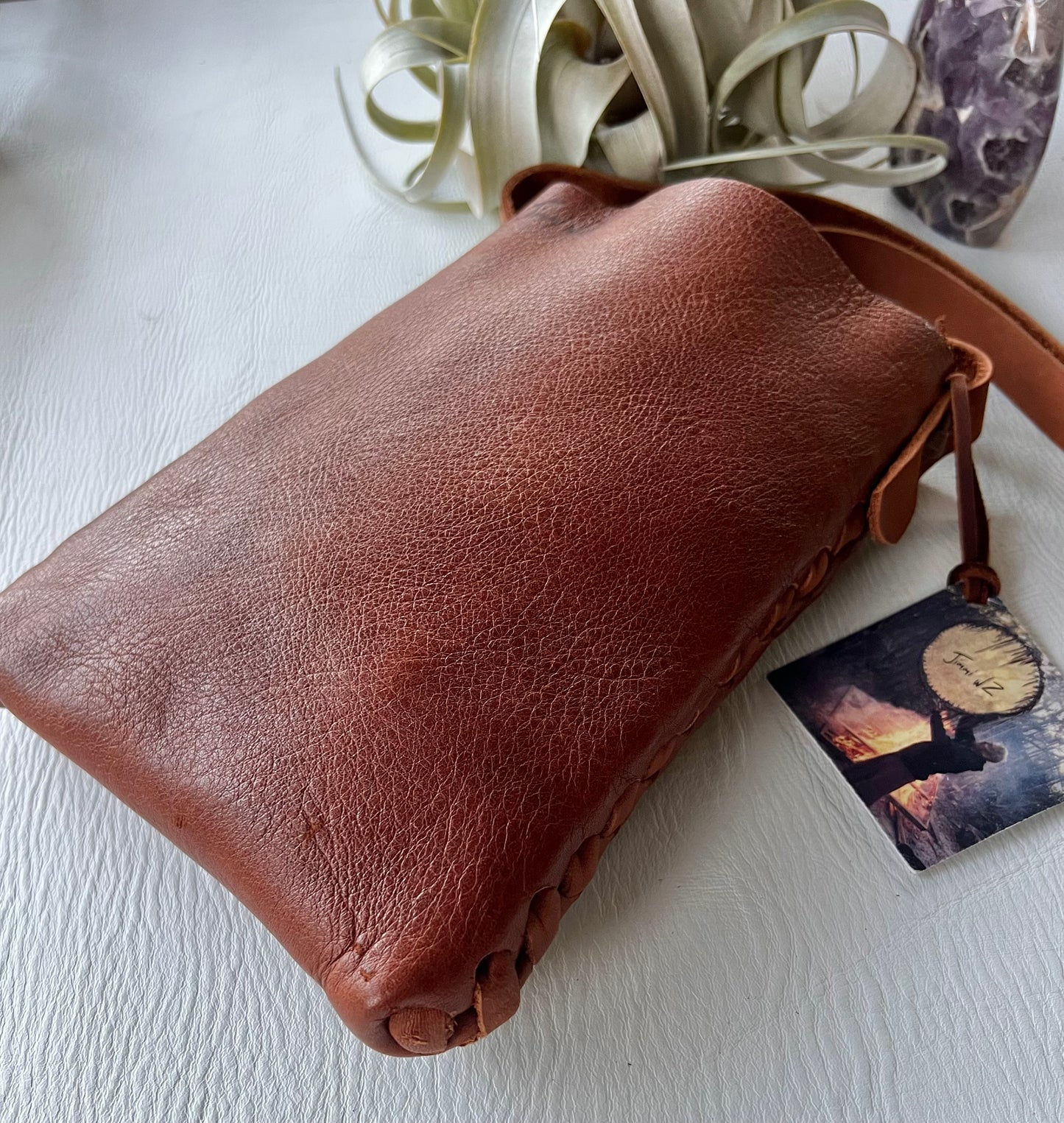 Chestnut Distressed Crossbody